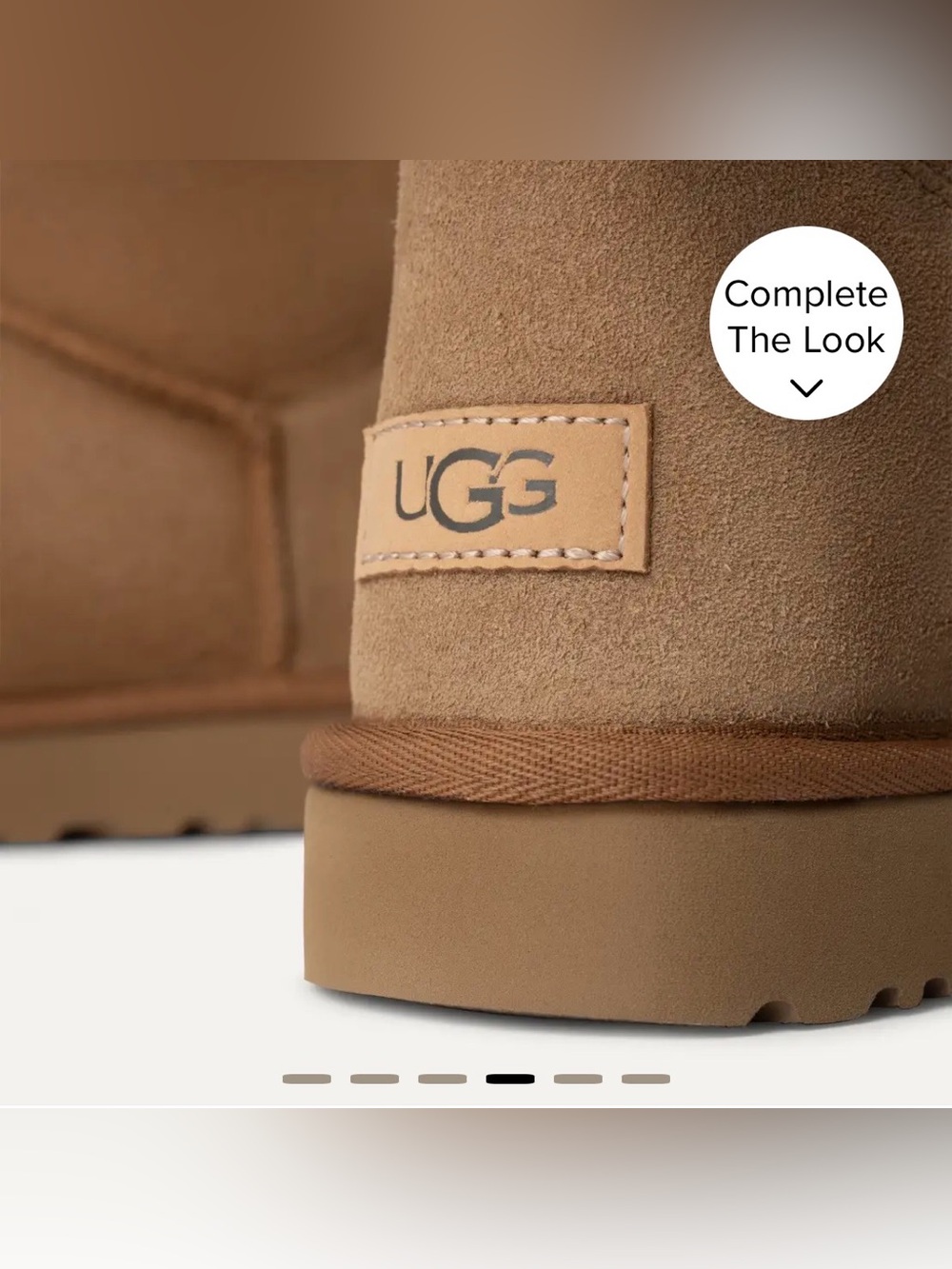 UGG Bailey Bow II Water Resistant Suede Fur Light Brown Boots Sz 9 EUC - Picture 6 of 16